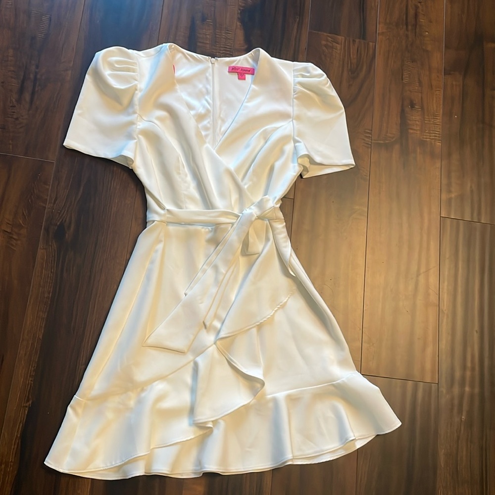 White Betsy Johnson dress